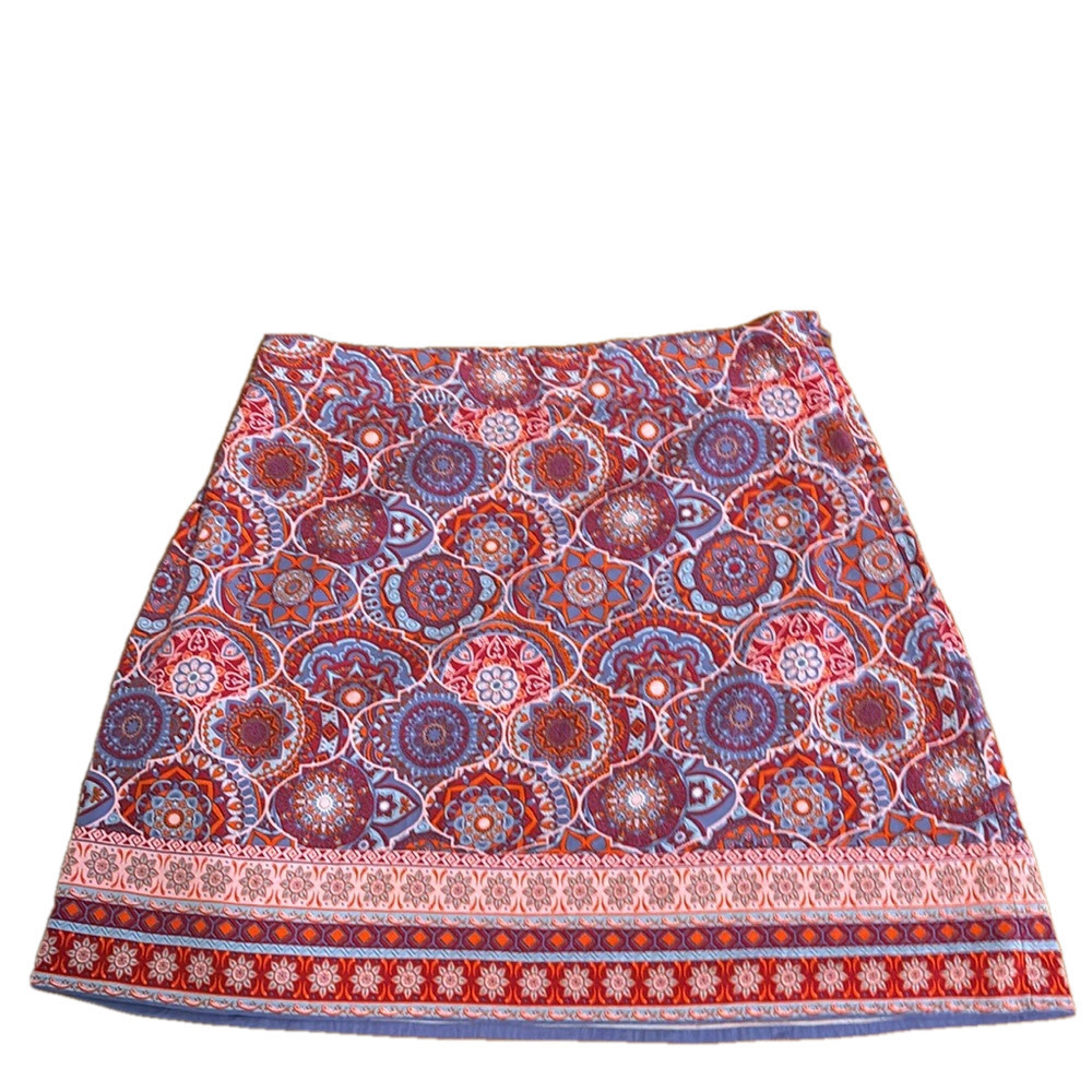 Magnolia Grace Skirt - multi-color - geometeric print - size medium